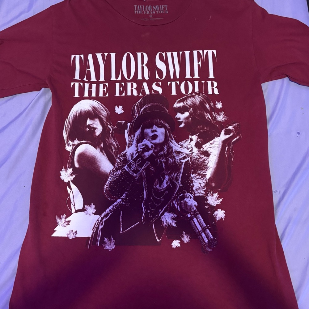 Taylor Swift The Eras Tour Womens Red T-Shirt